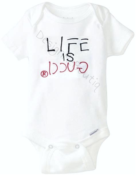 gucci babygirl dress|life is Gucci baby onesie.